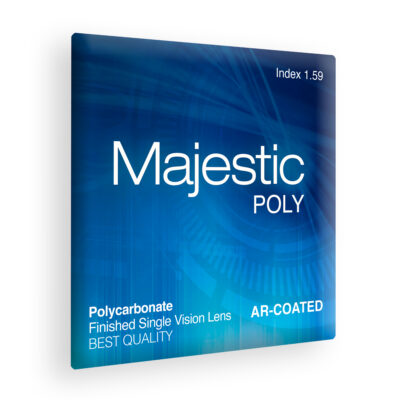 Finished Single Vision Clear Poly Lens with AR