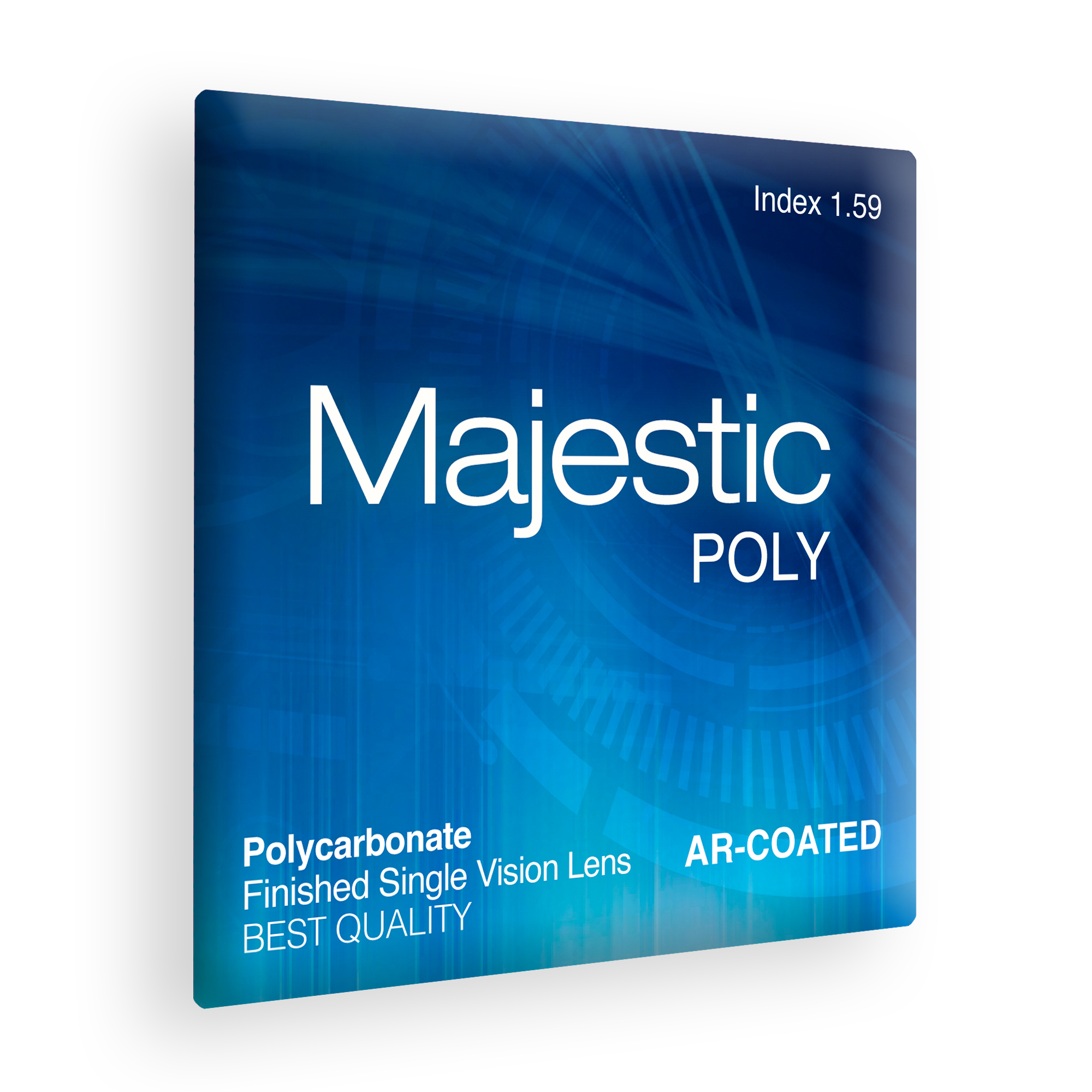 Finished Single Vision Clear Poly Lens with AR